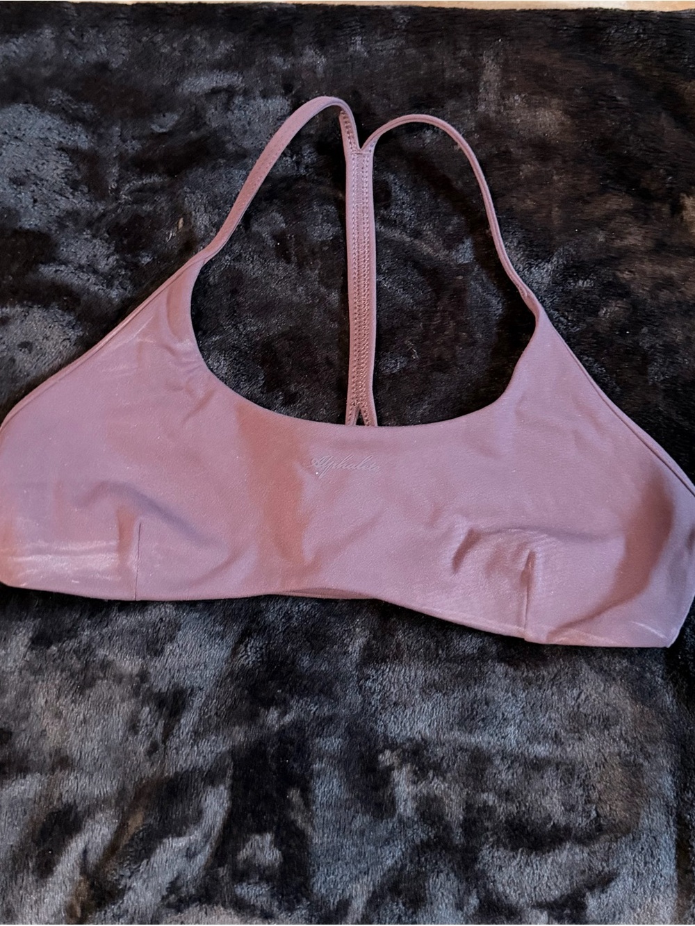 Alphalete Mauve Narrow Racerback Sports Bralette
